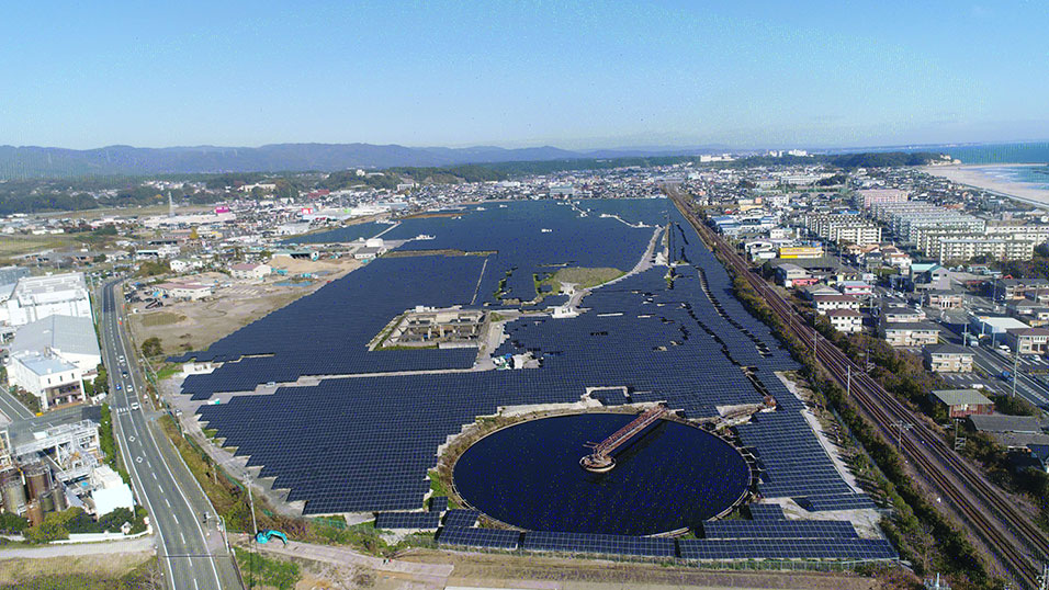 太陽光発電所　完成想定図