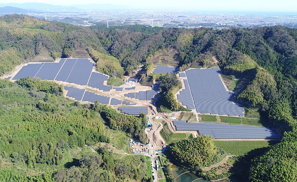 太陽光発電所　完成想定図