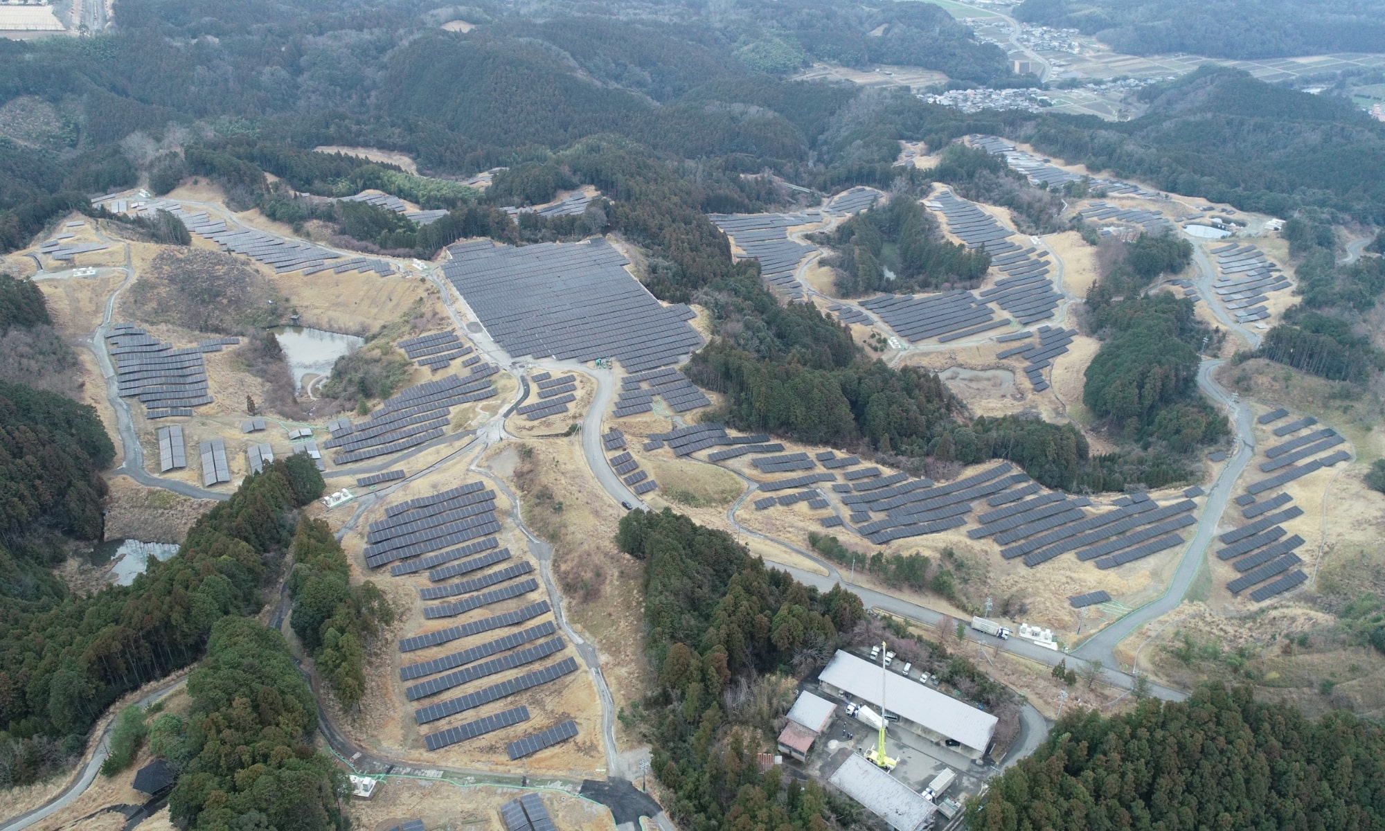 太陽光発電所　完成想定図