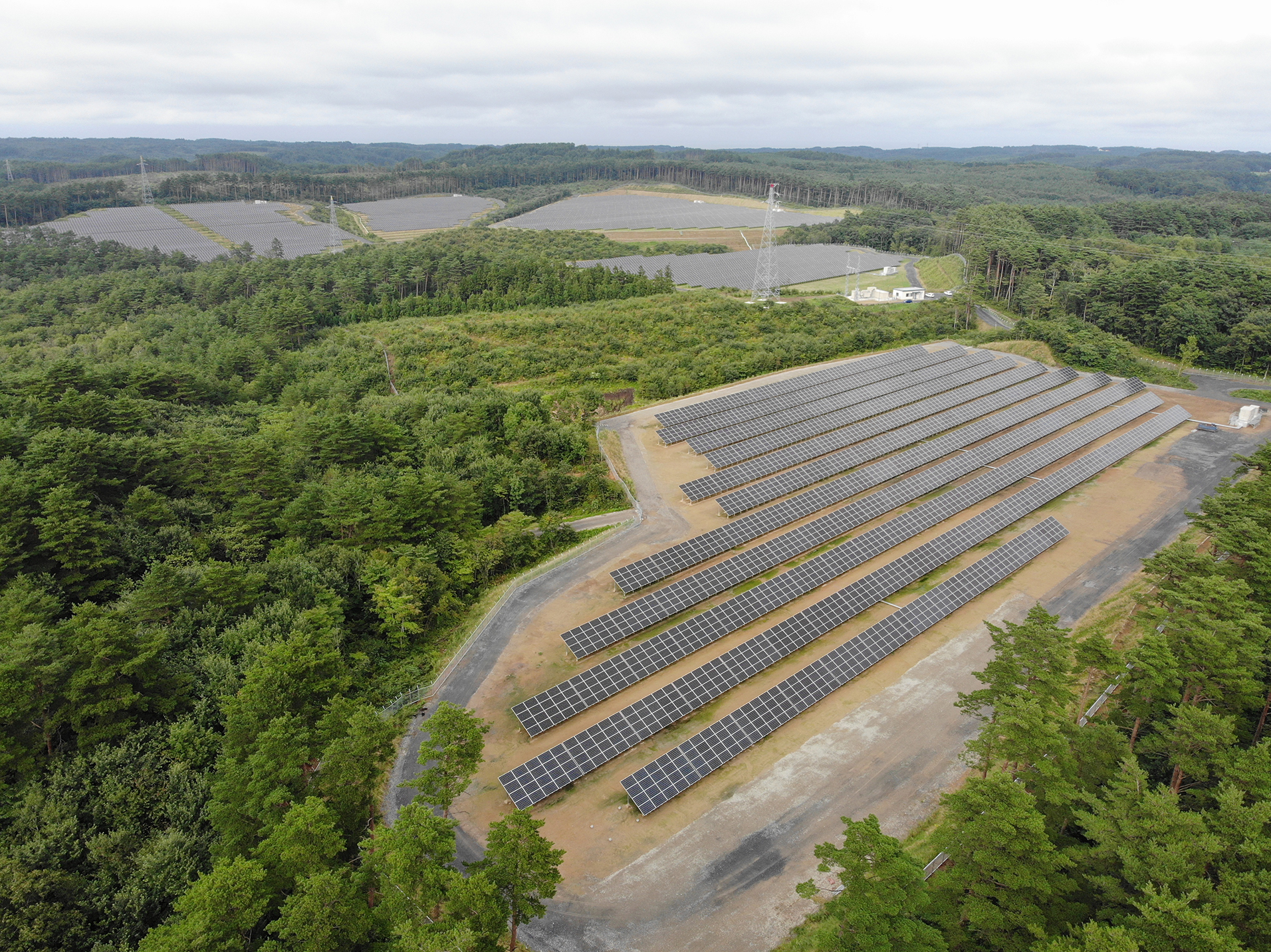 太陽光発電所　完成想定図